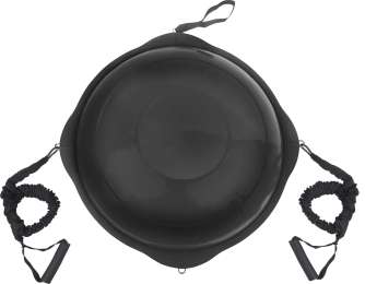 AMILA Balance Ball με Ξύλινη Βάση Mat Black 63cm