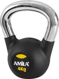 AMILA Kettlebell Rubber Cover Cr Handle 4Kg (44495)