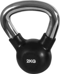 Kettlebell Rubber Cover Cr Handle 2Kg (90452)