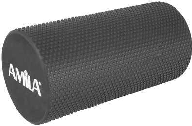 AMILA Foam Roller Pro Φ15x30cm Μαύρο