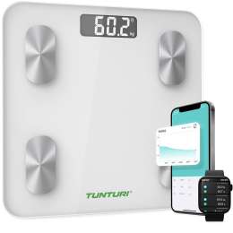 Tunturi SC30 Smart Scale White with App Ζυγαριά Σωματικού Βάρους