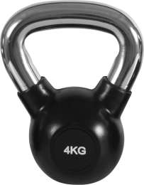 Kettlebell Rubber Cover Cr Handle 4Kg (90453)