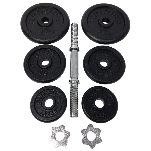 Tunturi Σετ αλτήρας 20kg με βάρη 30mm - Image 2