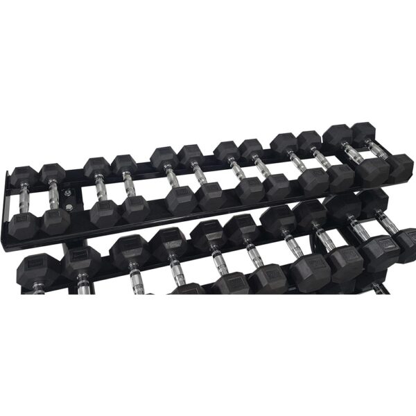 Tunturi Dumbbell Rack Βάση Εξάγωνων Αλτήρων τριών επιπέδων - Image 4