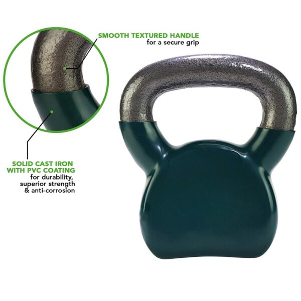 Tunturi Kettlebell 8kg Βινυλίου - Image 2