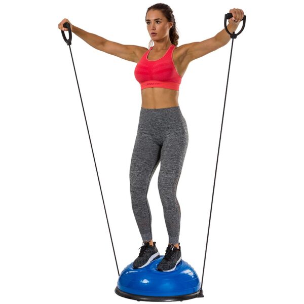 Tunturi Balance Trainer Μπάλλα Ισορροπίας με Λάστιχα 58cm - Image 3