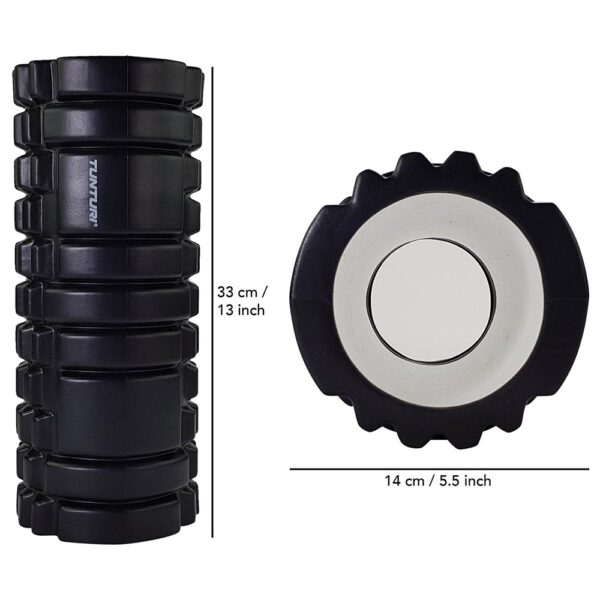 Tunturi Yoga Foam Grid Roller 33cm μαύρο - Image 12