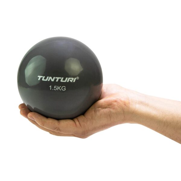 Tunturi Μπάλα Βάρους 1,5kg Yoga Ανθρακί - Image 9