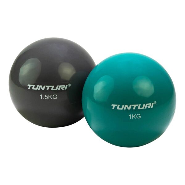 Tunturi Μπάλα Βάρους 1,5kg Yoga Ανθρακί - Image 10