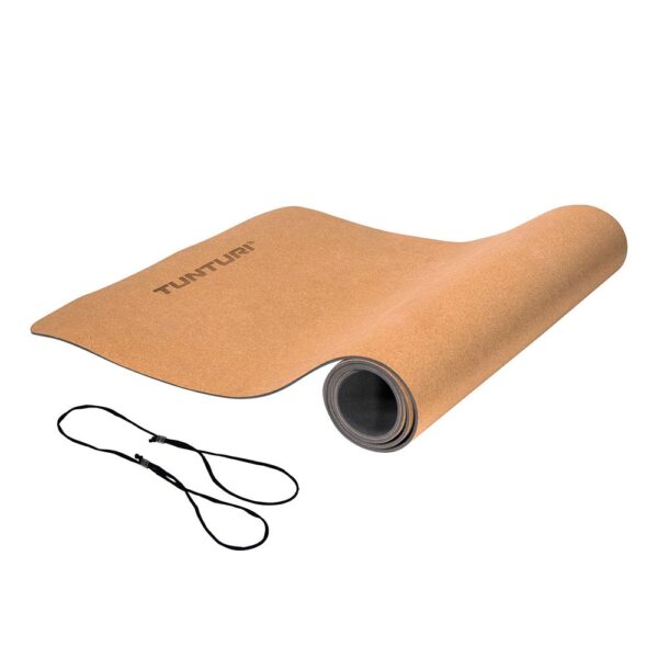 Tunturi Cork TPE Στρώμα Yoga 181x61x0,4cm Ανθρακί
