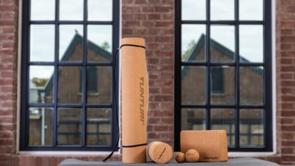 Tunturi Cork TPE Στρώμα Yoga 181x61x0,4cm Ανθρακί - Image 12