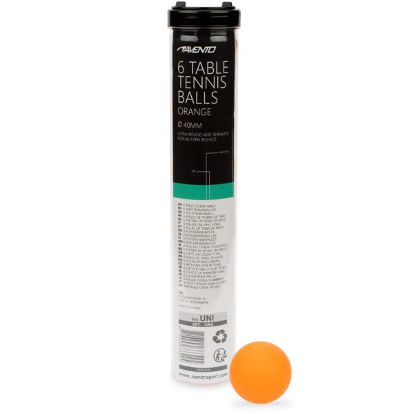 Avento Μπαλάκια Ping Pong Πορτοκαλί (6 τεμάχια) (46TI)