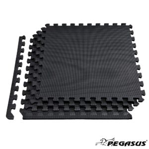 Δάπεδο προστασίας Puzzle EVA (Μαύρο) 1.2cm (Σετ 4τμχ) (Β-4300)