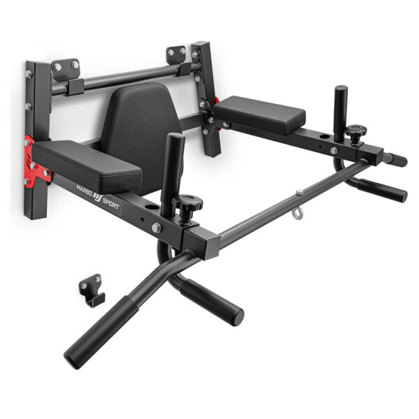 multifunctional wallmounted dip station with pull up bar 2in1 marbo mh u205 1 9150a14b 57b3 4bc2 a2cf 8994e3271198
