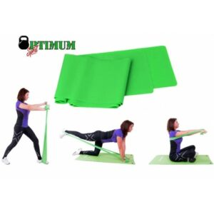 LATEX GYM BAND 250X15CM ΠΡΑΣΙΝΟ (ΜΕΣΑΙΟ) OPTIMUM