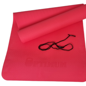 TPE YOGA MAT (ΚΌΚΚΙΝΟ) 183X61X0,6CM OPTIMUM