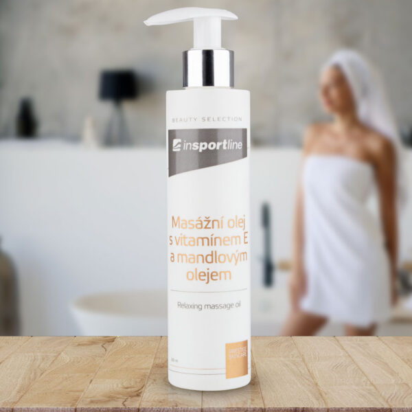 InSPORTline massage oil with vitamin E and almond oil 200 ml - Image 2