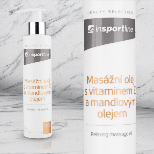 InSPORTline massage oil with vitamin E and almond oil 200 ml - Image 3