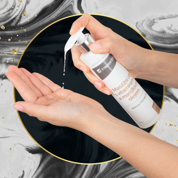 InSPORTline massage oil with vitamin E and almond oil 200 ml - Image 4