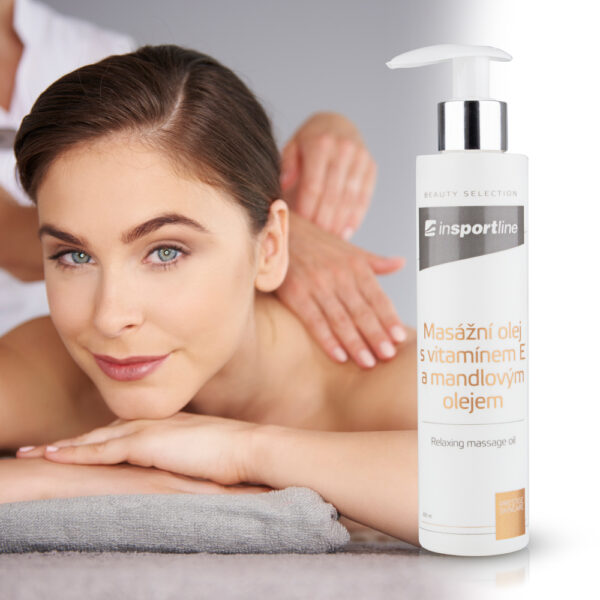 InSPORTline massage oil with vitamin E and almond oil 200 ml - Image 5