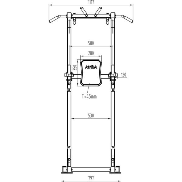 Μηχάνημα Μονόζυγο Δίζυγο AMILA Power Tower 44274 - Image 2