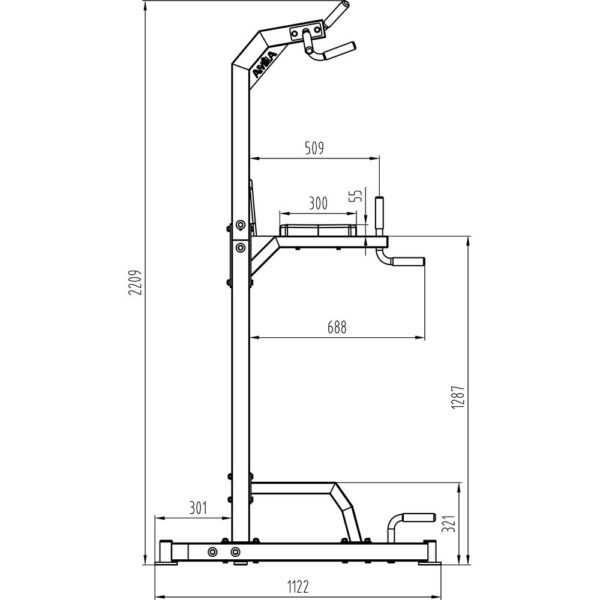 Μηχάνημα Μονόζυγο Δίζυγο AMILA Power Tower 44274 - Image 3