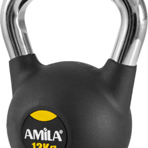 AMILA Kettlebell Rubber Cover Cr Handle 12Kg (44497)