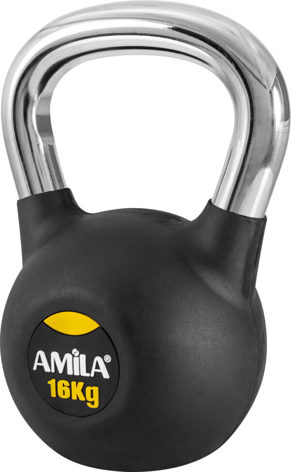 AMILA Kettlebell Rubber Cover Cr Handle 16Kg (44498)