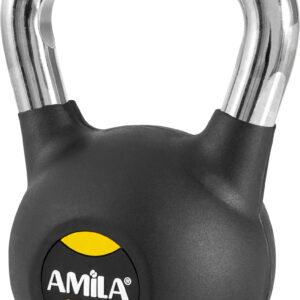 AMILA Kettlebell Rubber Cover Cr Handle 10Kg (44572)