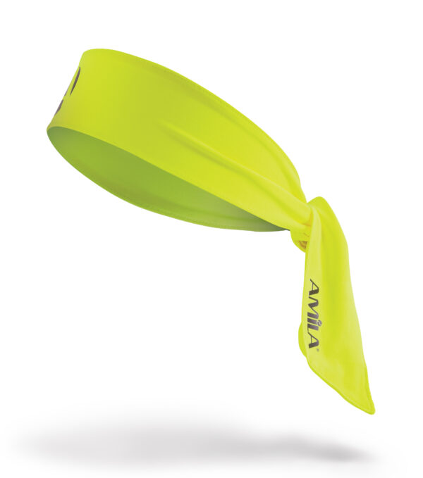 Περιμετώπιο Bandana AMILA Tie Band Lime/Yellow