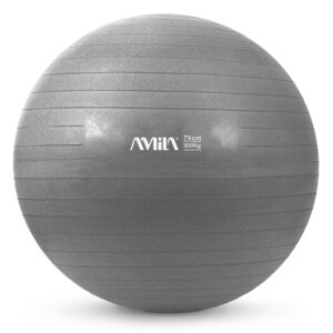 Μπάλα Γυμναστικής AMILA GYMBALL 75cm Γκρι Bulk