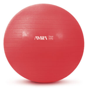 Μπάλα Γυμναστικής AMILA GYMBALL 75cm Κόκκινη Bulk