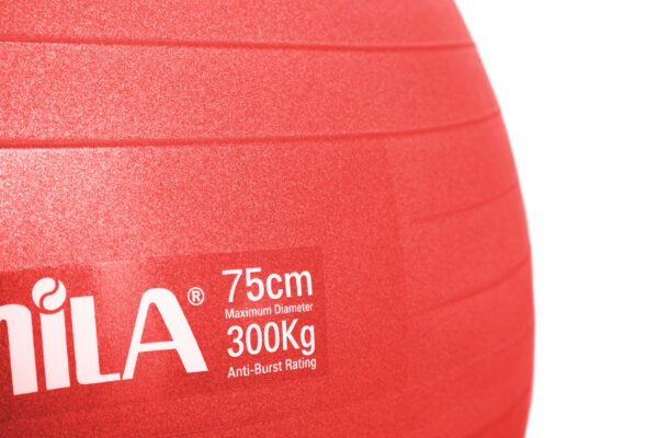 Μπάλα Γυμναστικής AMILA GYMBALL 75cm Κόκκινη Bulk - Image 2