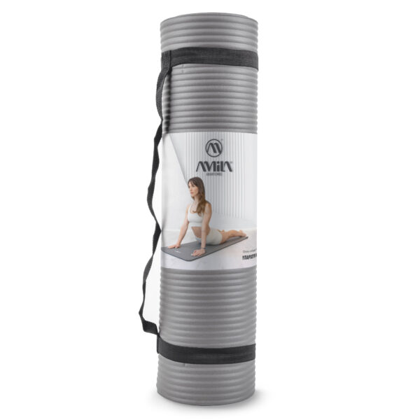 Στρώμα Γυμναστικής NBR 15mm 80Kg 183cm Γκρι 81730 - Image 5