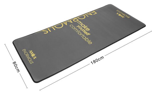 Στρώμα Γυμναστικής NBR 10mm 80Kg Μαύρο ENORMOUS - Image 5