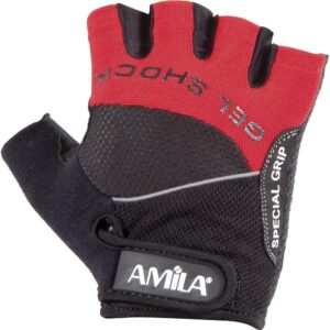 Γάντια Άρσης Βαρών AMILA Amara Lycra Μαύρο/Κόκκινο M 8330102