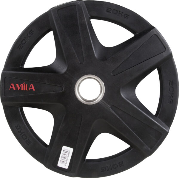 Δίσκοι Ολυμπιακοί με λαβές Amila 50mm 20kg 84645