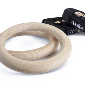 Κρίκοι γυμναστικής AMILA WOOD Gymnastics Rings (84762)