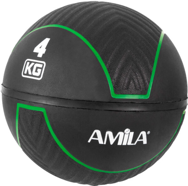 Μπάλα AMILA Medicine Ball HQ Rubber 4Kg - Image 2