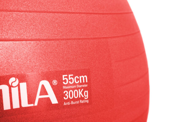 Μπάλα Γυμναστικής AMILA GYMBALL 55cm Κόκκινη - Image 2