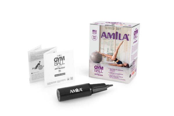 Μπάλα Γυμναστικής AMILA GYMBALL 55cm Μωβ - Image 3