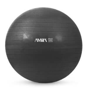 Μπάλα Γυμναστικής AMILA GYMBALL 65cm Μαύρη 95845