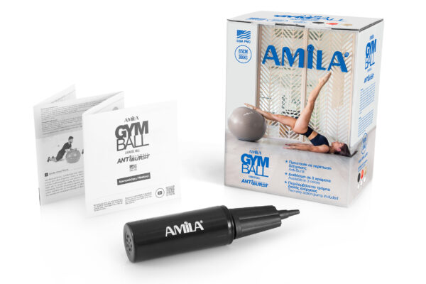 Μπάλα Γυμναστικής AMILA GYMBALL 65cm Κόκκινη - Image 3