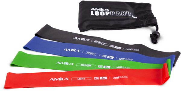 Set Λάστιχα Αντίστασης AMILA SMALL LOOPBAND (Light - Ultimate) - Image 2