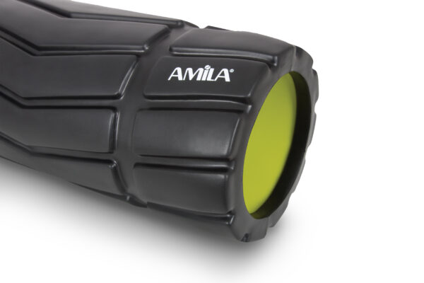 AMILA Foam Roller Arrow Φ14x33cm Μαύρο/Λάιμ - Image 2