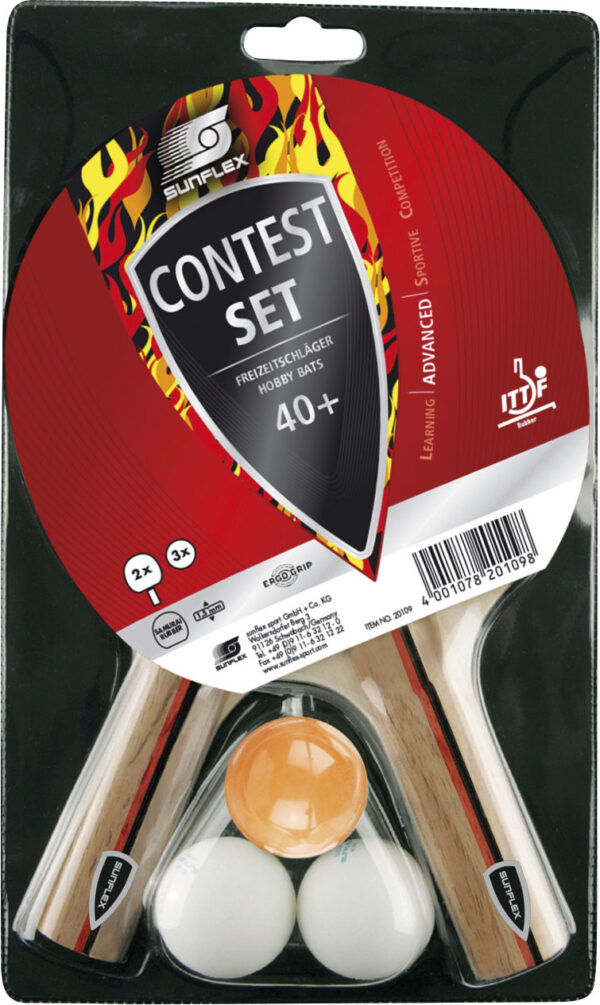 Σετ Ping Pong Sunflex Contest 2 ρακέτες 3 μπαλάκια 97231