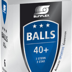 Μπαλάκια Ping Pong Sunflex 3 star PVC 97252