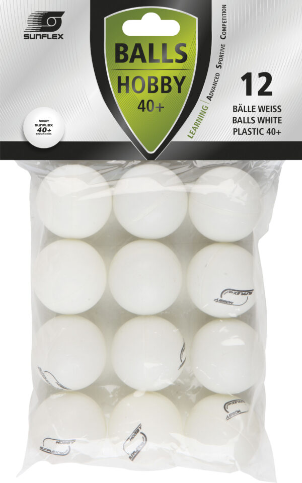 Μπαλάκια Ping Pong Sunflex προπόνησης λευκά 97260