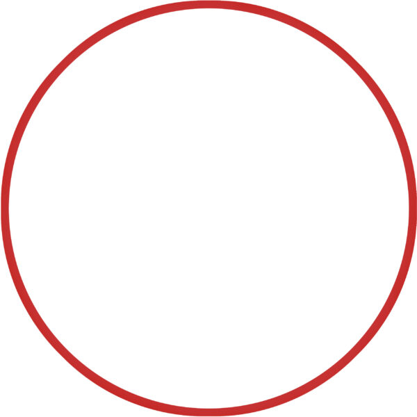 Χούλα-Χουπ HQ 70cm - Φ19mm - 280gr, Κόκκινο