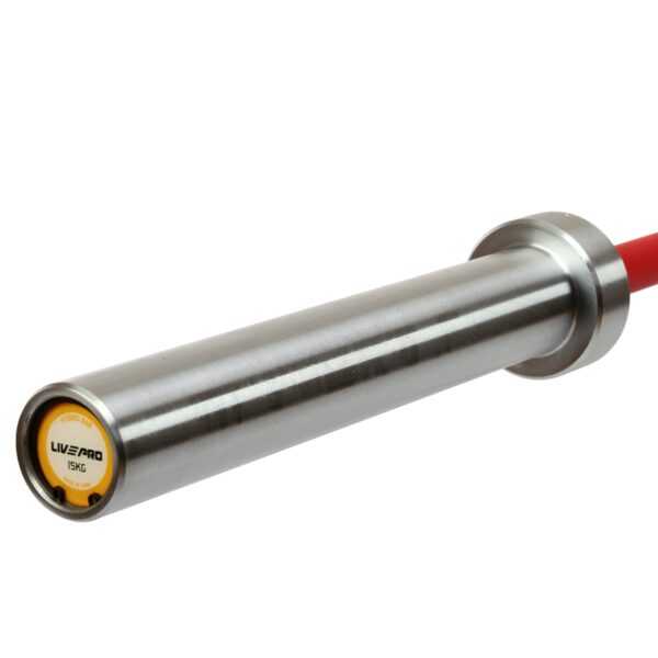 LivePro Ολυμπιακή Μπάρα Cerakote 220cm (15kg) (LP-8319-RD) (322831930) - Image 6